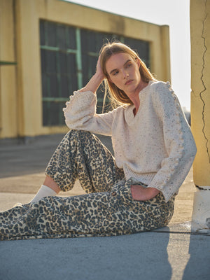 Favourite Relaxed Leopard Print Pull On Pants