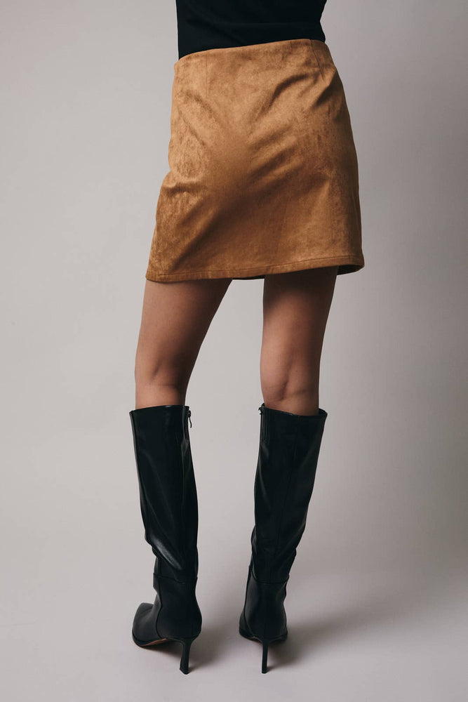 Soft Suede Mini Skirt