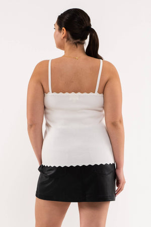 Plus Scalloped Cami