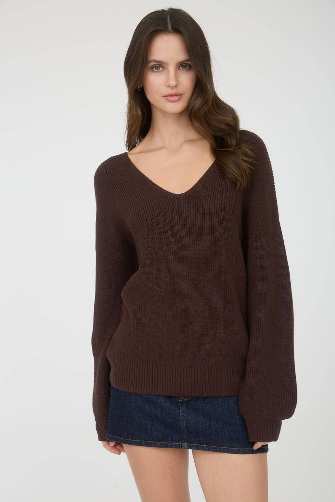 Always Yours Chiffon Bow Sweater