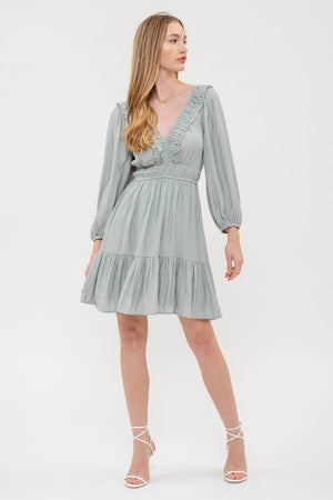 Elegant Afternoon Ruffle Dress