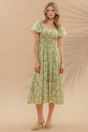 Gather Love Midi Dress