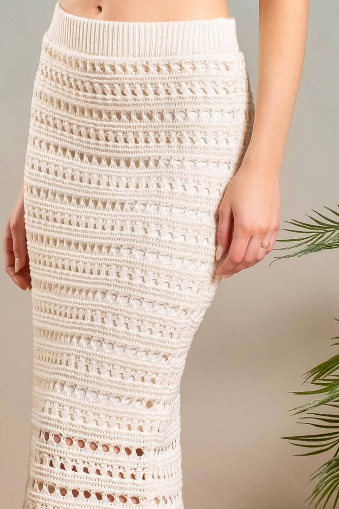 It's The Vibe Crochet Skirt