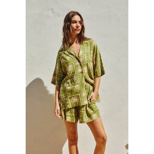 Rancho Mirage Relaxed Shirt And Shorts Set