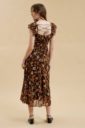 Harvest Florals Midi Dress