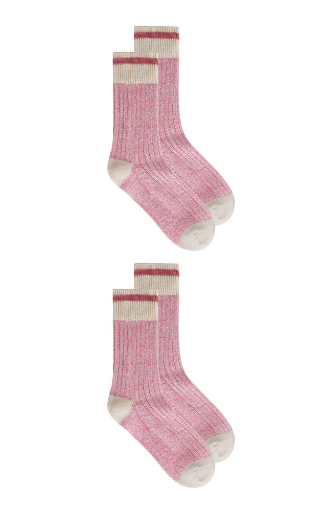 Northern Pink Boot Socks 2pk