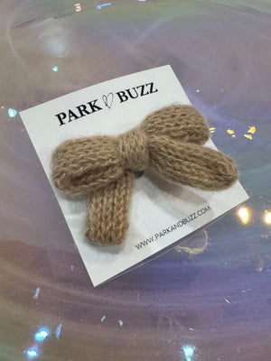 Cozy Knitted Bow Clip