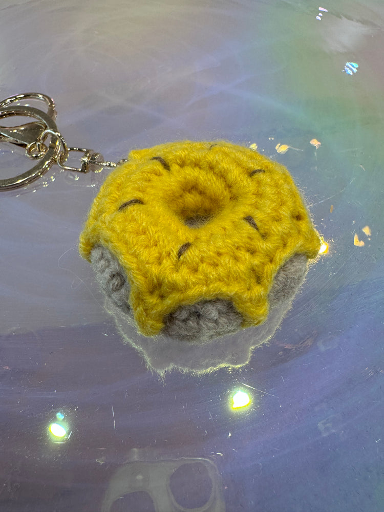 Crochet Donut Keychain