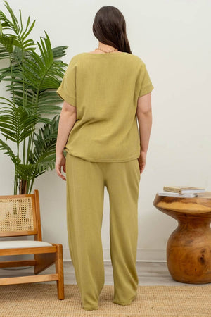 Plus Naturally Chic Boxy Linen Top