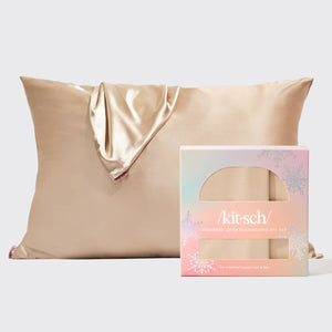 Satin Pillowcase 2pc - Champagne