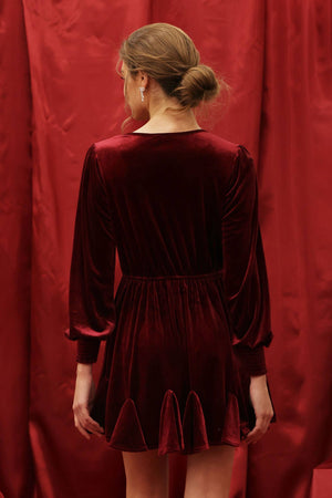 Elegant and Cultured Velvet Dress