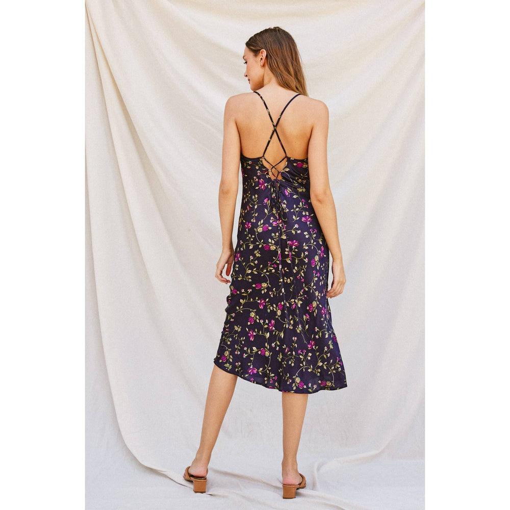 Vines and Florals Midi Dress