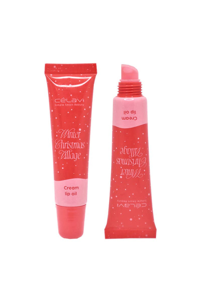 Winter Christmas Village 4pc Lip Oil Set