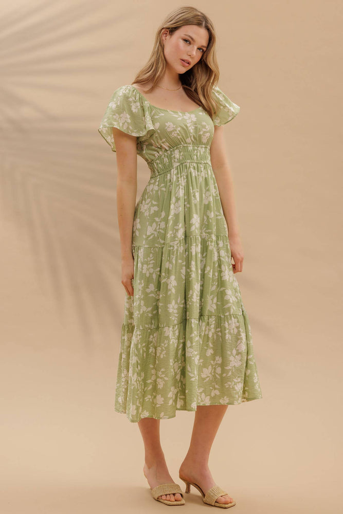 Gather Love Midi Dress