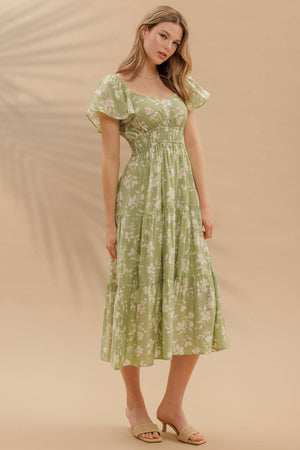 Gather Love Midi Dress