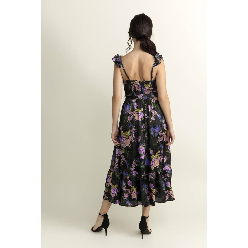 Evening Florals Corset Dress