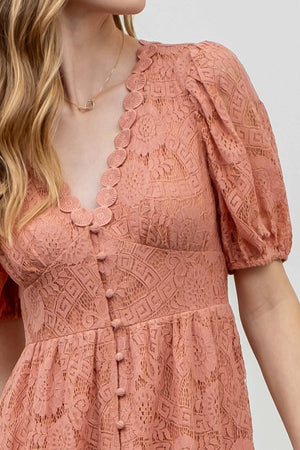 Tea Time Lace Midi Dress