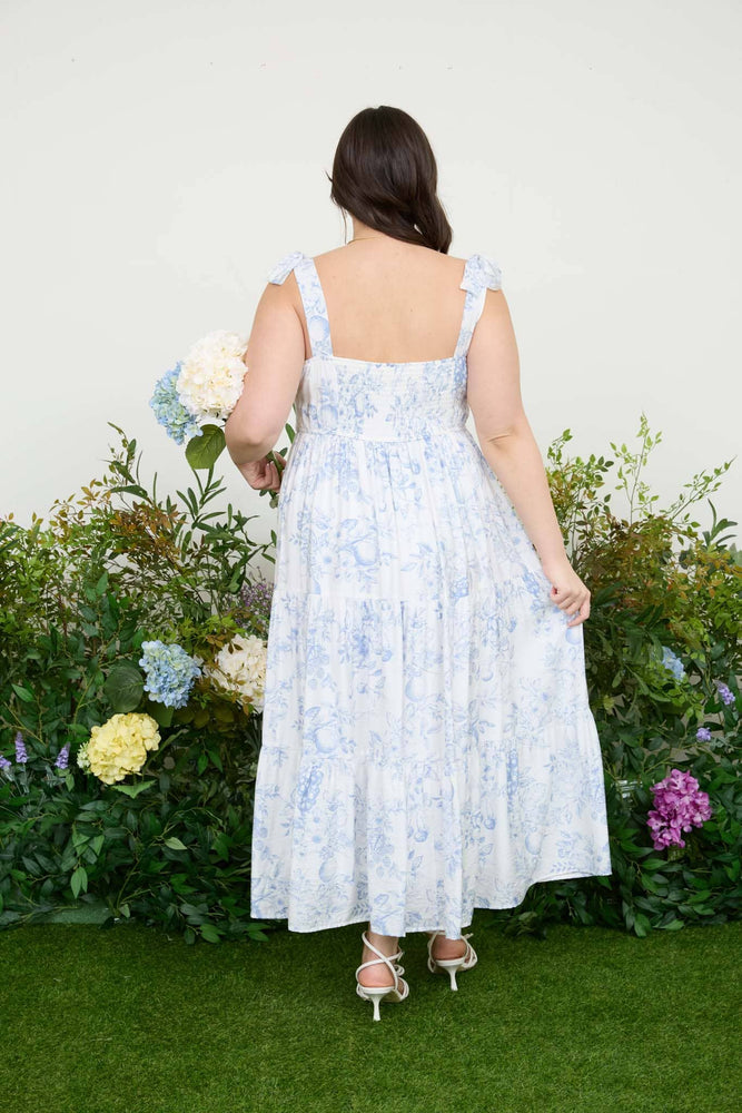 Plus Fruit Blossom Midi Dress