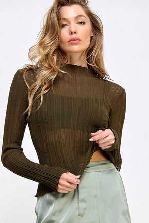 Out of Office Lettuce Hem Top