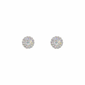 Park and Buzz radiance stud. Sparkle ball earrings. Hillberg and Berk. Canadian Brand. Glitter ball earrings. Aurora sparkle earrings jewelry jewellery