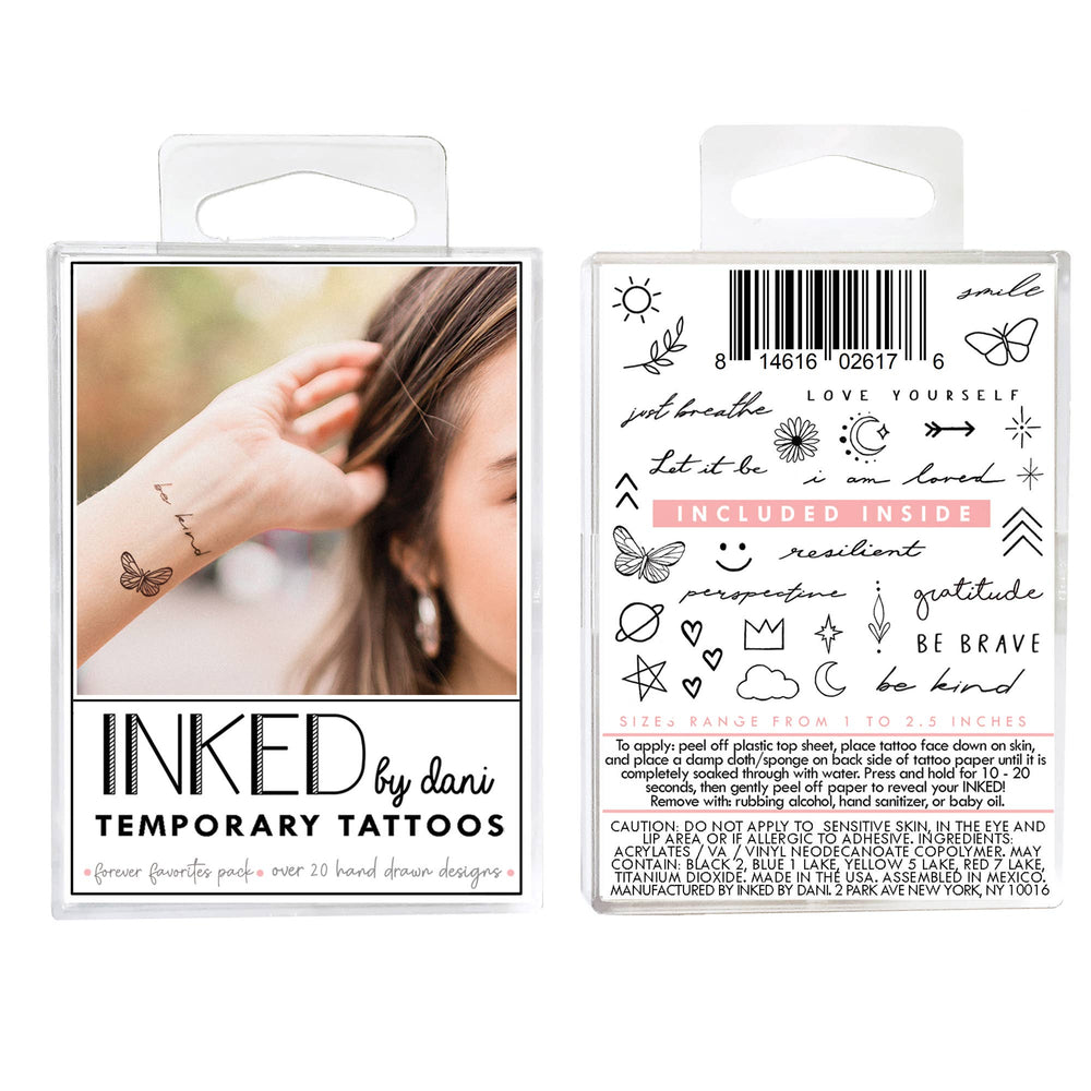 Forever Favorites Temporary Tattoo Pack