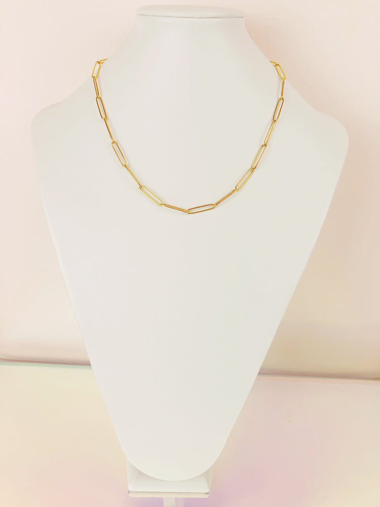 Large Paperclip Toggle Necklace